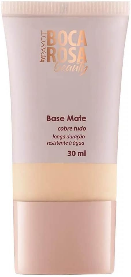 1. A Base da Confiança: Base Líquida Matte Boca Rosa Beauty by Payot