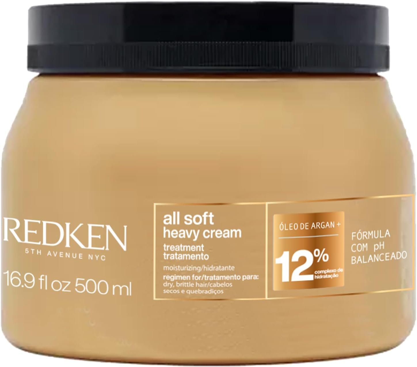 Redken Máscara de Tratamento All Soft |Tratamento Anti-frizz Para Cabelos Secos e Opacos | Promove Hidratação Profunda | Repara e fortalece | Com Óleo de...